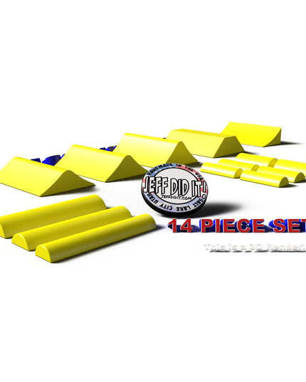 Jeff Did It - Micro RC Buggy / Truck Jumps, Ramps & Whoops Set - Perfect for Team Losi Micro Series, RC28’s and Micro RC’s - Made in the USA