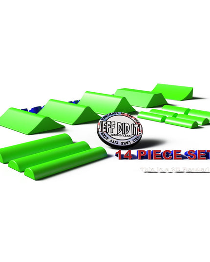 Jeff Did It - Micro RC Buggy / Truck Jumps, Ramps & Whoops Set - Perfect for Team Losi Micro Series, RC28’s and Micro RC’s - Made in the USA