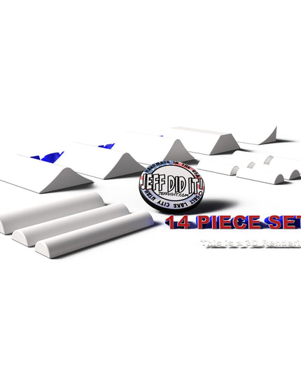 Jeff Did It - Micro RC Buggy / Truck Jumps, Ramps & Whoops Set - Perfect for Team Losi Micro Series, RC28’s and Micro RC’s - Made in the USA