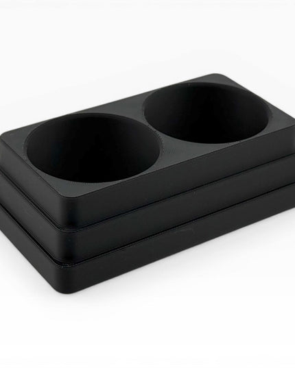 Jeff Did It! 125ml Bottle Holder - Holds 2 Bottles Compatible with Humbrol 125ml Bottles w Anti-Slip Rubber Feet - 3D Printed - Made in USA