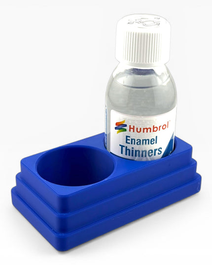 Jeff Did It! 125ml Bottle Holder - Holds 2 Bottles Compatible with Humbrol 125ml Bottles w Anti-Slip Rubber Feet - 3D Printed - Made in USA