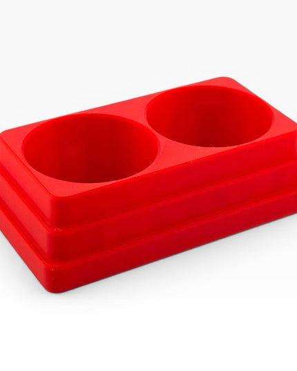 Jeff Did It! 125ml Bottle Holder - Holds 2 Bottles Compatible with Humbrol 125ml Bottles w Anti-Slip Rubber Feet - 3D Printed - Made in USA