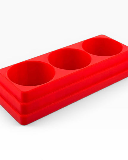 Jeff Did It! 125ml Bottle Holder - Holds 3 Bottles Compatible with Humbrol 125ml Bottles w Anti-Slip Rubber Feet - 3D Printed - Made in USA