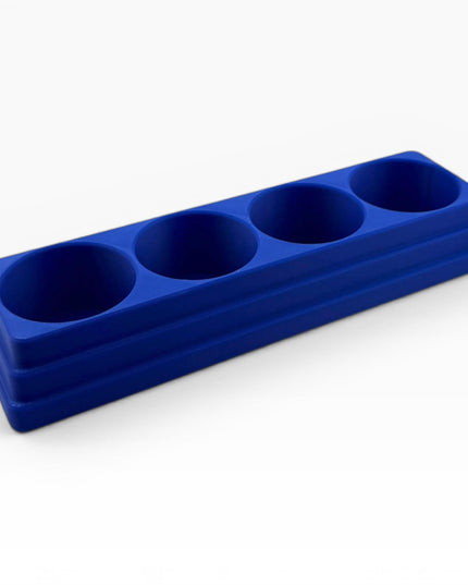 Jeff Did It! 125ml Bottle Holder Long - Holds 4 Bottles Compatible with Humbrol 125ml Bottles w Anti-Slip Rubber Feet - 3D Printed