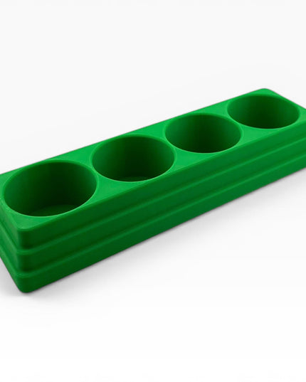 Jeff Did It! 125ml Bottle Holder Long - Holds 4 Bottles Compatible with Humbrol 125ml Bottles w Anti-Slip Rubber Feet - 3D Printed