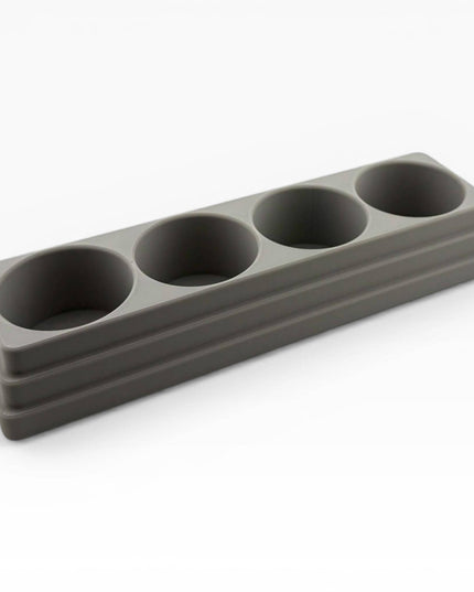 Jeff Did It! 125ml Bottle Holder Long - Holds 4 Bottles Compatible with Humbrol 125ml Bottles w Anti-Slip Rubber Feet - 3D Printed