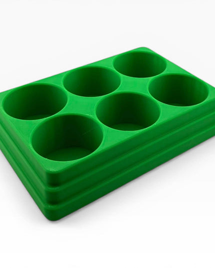 Jeff Did It! 125ml Bottle Holder - Holds 6 Bottles Compatible with Humbrol 125ml Bottles w Anti-Slip Rubber Feet - 3D Printed - Made in USA