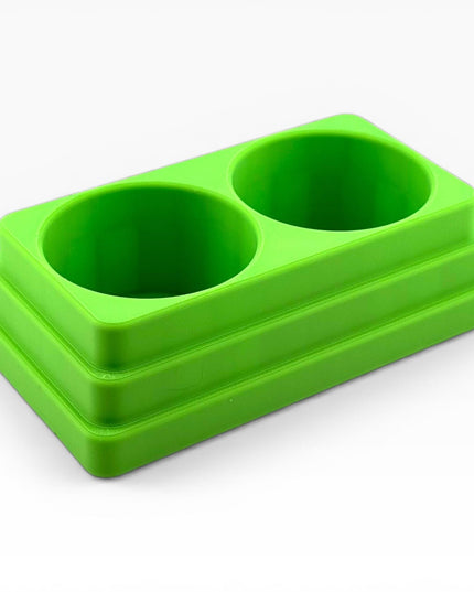 Jeff Did It! 125ml Bottle Holder - Holds 2 Bottles Compatible with Humbrol 125ml Bottles w Anti-Slip Rubber Feet - 3D Printed - Made in USA