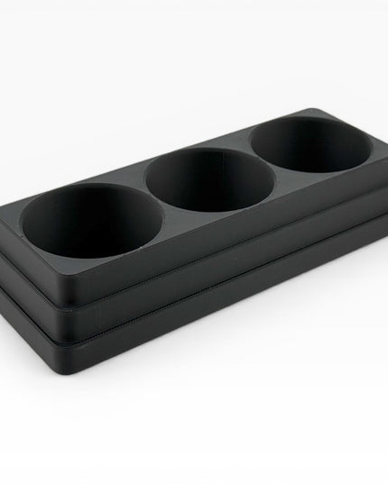 Jeff Did It! 125ml Bottle Holder - Holds 3 Bottles Compatible with Humbrol 125ml Bottles w Anti-Slip Rubber Feet - 3D Printed - Made in USA