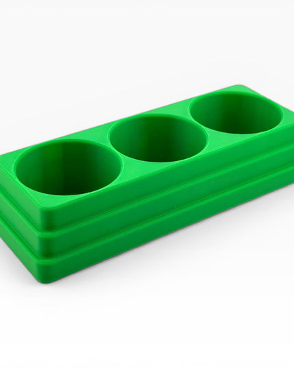 Jeff Did It! 125ml Bottle Holder - Holds 3 Bottles Compatible with Humbrol 125ml Bottles w Anti-Slip Rubber Feet - 3D Printed - Made in USA
