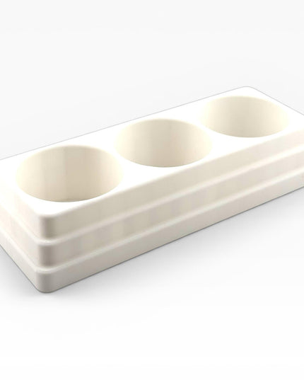 Jeff Did It! 125ml Bottle Holder - Holds 3 Bottles Compatible with Humbrol 125ml Bottles w Anti-Slip Rubber Feet - 3D Printed - Made in USA