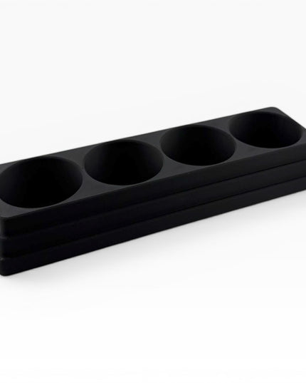 Jeff Did It! 125ml Bottle Holder Long - Holds 4 Bottles Compatible with Humbrol 125ml Bottles w Anti-Slip Rubber Feet - 3D Printed