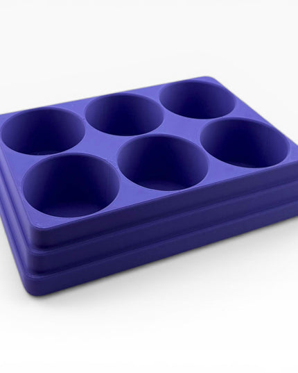 Jeff Did It! 125ml Bottle Holder - Holds 6 Bottles Compatible with Humbrol 125ml Bottles w Anti-Slip Rubber Feet - 3D Printed - Made in USA