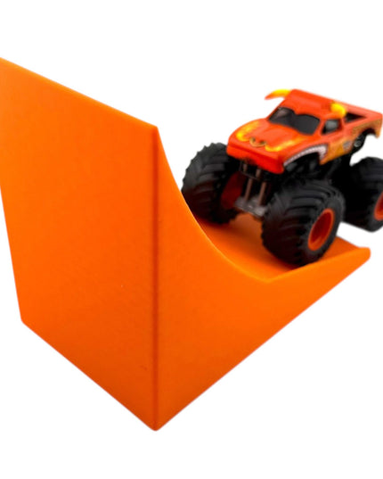 Jeff Did It! - 1/64 Scale 2 Lane Stunt Monster Truck / Car Ramp - Free Style - 3D Printed - Designed and Manufactured in America