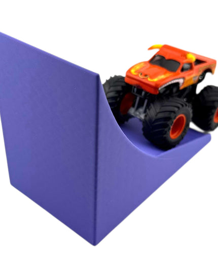 Jeff Did It! - 1/64 Scale 2 Lane Stunt Monster Truck / Car Ramp - Free Style - 3D Printed - Designed and Manufactured in America