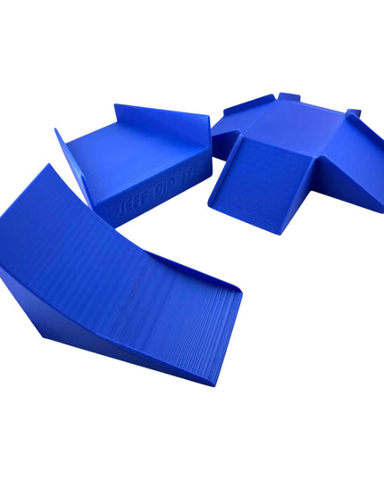 Jeff Did It! - 1/64 Scale 2 Lane Monster Truck / Car 3 Ramp Set #1  - 3D Printed - Designed and Manufactured in America