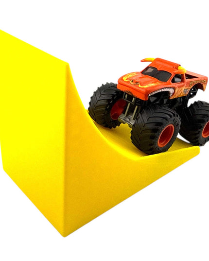 Jeff Did It! - 1/64 Scale 2 Lane Stunt Monster Truck / Car Ramp - Free Style - 3D Printed - Designed and Manufactured in America