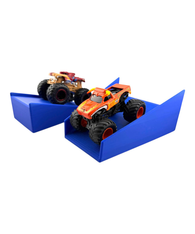 Jeff Did It! - 1/64 Scale 2 Lane Medium Jump w/Landing Ramp Monster Truck / Car Free Style - 3D Printed - Designed and Made in America