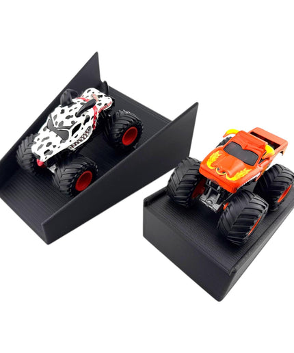 Jeff Did It! - 1/64 Scale 2 Lane Medium Jump w/Landing Ramp Monster Truck / Car Free Style - 3D Printed - Designed and Made in America