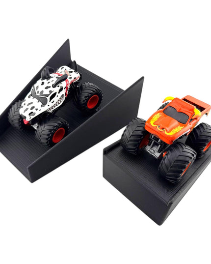 Jeff Did It! - 1/64 Scale 2 Lane Medium Jump w/Landing Ramp Monster Truck / Car Free Style - 3D Printed - Designed and Made in America