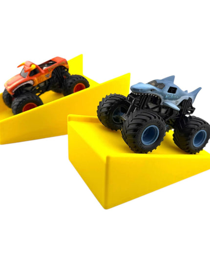 Jeff Did It! - 1/64 Scale 2 Lane Medium Jump w/Landing Ramp Monster Truck / Car Free Style - 3D Printed - Designed and Made in America