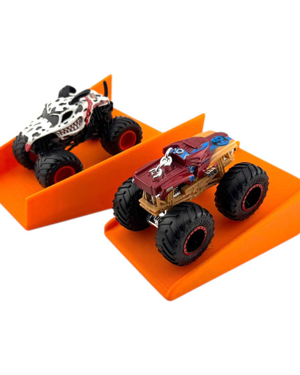 Jeff Did It! - 1/64 Scale 2 Lane Medium Jump w/Landing Ramp Monster Truck / Car Free Style - 3D Printed - Designed and Made in America