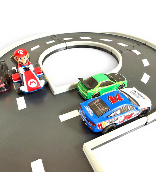 Jeff Did It - nano RC Figure 8 2 Lane Track Set - 3 Color - HPI nano and other nano RC's & Hot Wheels, Match Box and 1/64 Scale Cars Trucks