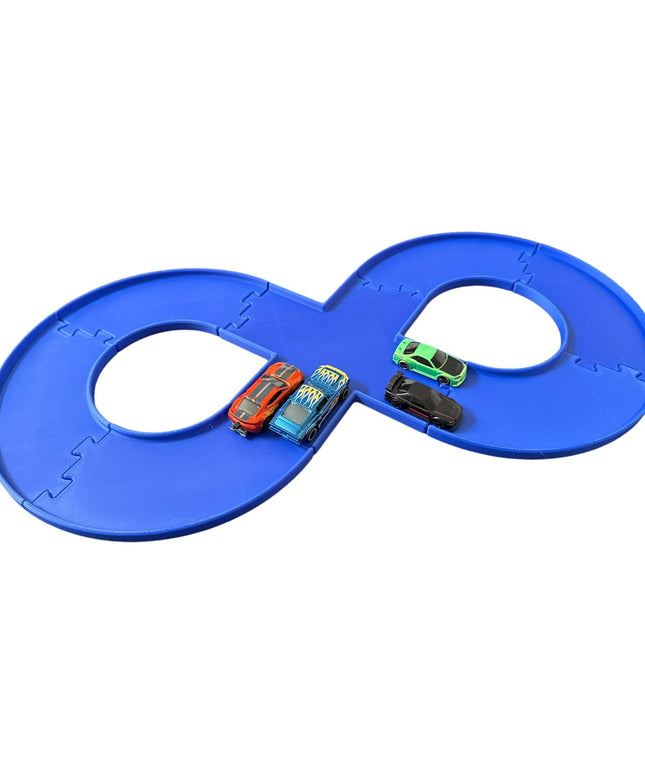 Jeff Did It - nano RC Figure 8 Race Track Set - Compatible with Hot Wheels , HPI nano and 1/64 Scale Cars and Trucks - Made in the USA