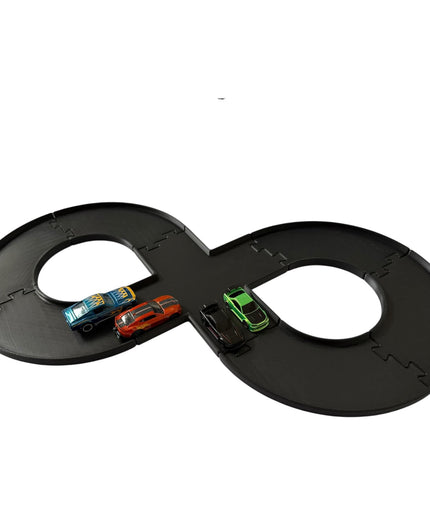 Jeff Did It - nano RC Figure 8 Race Track Set - Compatible with Hot Wheels , HPI nano and 1/64 Scale Cars and Trucks - Made in the USA