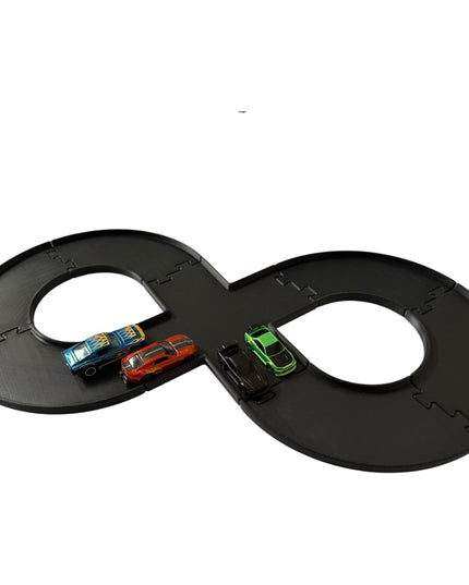 Jeff Did It - nano RC Figure 8 Race Track Set - Compatible with Hot Wheels , HPI nano and 1/64 Scale Cars and Trucks - Made in the USA