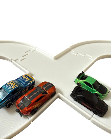 Jeff Did It - nano RC Figure 8 Race Track Set - Compatible with Hot Wheels , HPI nano and 1/64 Scale Cars and Trucks - Made in the USA