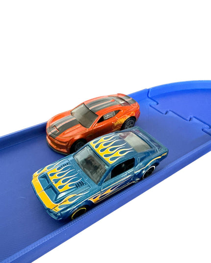 Jeff Did It - nano RC Sq Oval 2 Lane Track Set - Compatible with HPI nano, RC's & Match Box and 1/64 Scale Cars Trucks