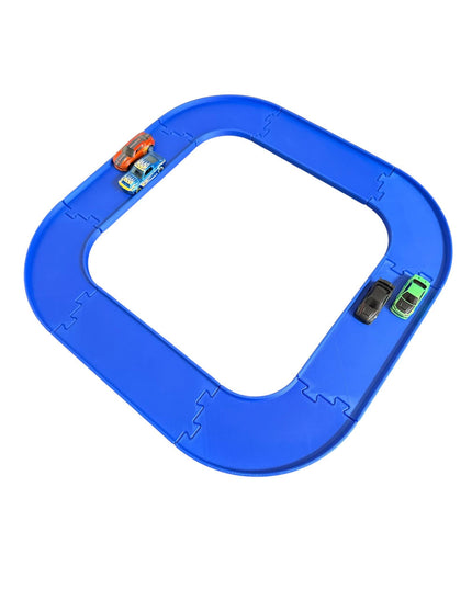 Jeff Did It - nano RC Sq Oval 2 Lane Track Set - Compatible with HPI nano, RC's & Match Box and 1/64 Scale Cars Trucks