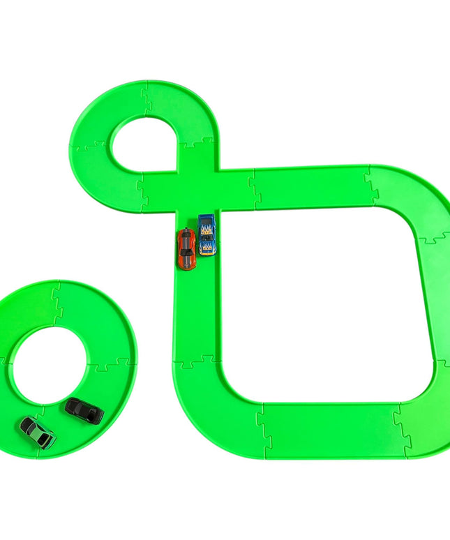 Jeff Did It - nano RC 2 Lane Track Set #1 - Compatible with HPI nano, nano RC's & and 1/64 Scale Cars Trucks - Made in America