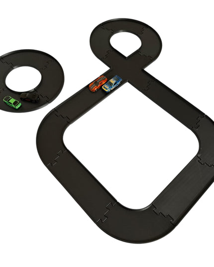 Jeff Did It - nano RC 2 Lane Track Set #1 - Compatible with HPI nano, nano RC's & and 1/64 Scale Cars Trucks - Made in America