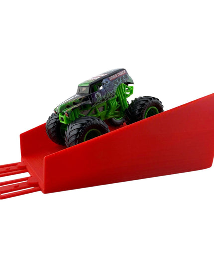 Jeff Did It! - 1/64 Scale 2 Lane Landing Ramp Monster Truck / Car Ramp - Works on Hot Track - 3D Printed - Designed and Made in America