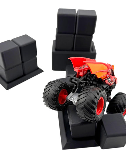Jeff Did It! - 1/64 Scale Monster Truck / Car Bash Block Free Style Set w/ 12 Bash Blocks - Designed and Made in the USA