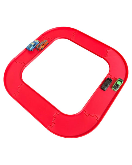 Jeff Did It - nano RC Sq Oval 2 Lane Track Set - Compatible with HPI nano, RC's & Match Box and 1/64 Scale Cars Trucks