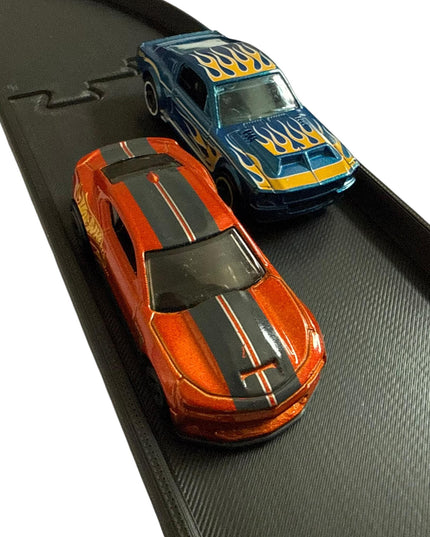 Jeff Did It - nano RC Sq Oval 2 Lane Track Set - Compatible with HPI nano, RC's & Match Box and 1/64 Scale Cars Trucks