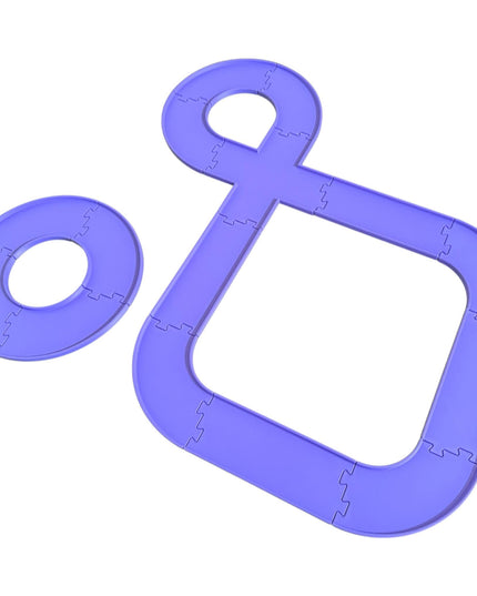 Jeff Did It - nano RC 2 Lane Track Set #1 - Compatible with HPI nano, nano RC's & and 1/64 Scale Cars Trucks - Made in America