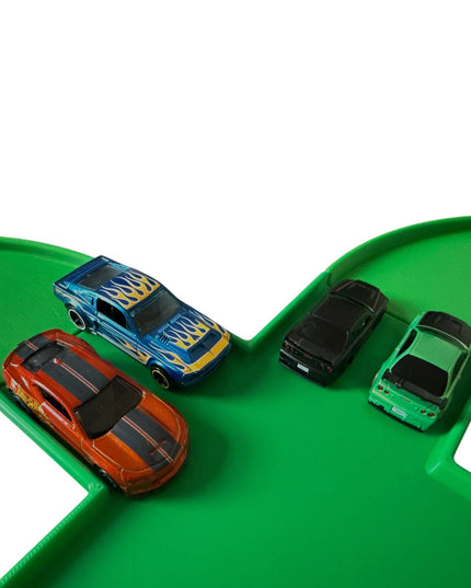 Jeff Did It - nano RC Figure 8 Race Track Set - Compatible with Hot Wheels , HPI nano and 1/64 Scale Cars and Trucks - Made in the USA