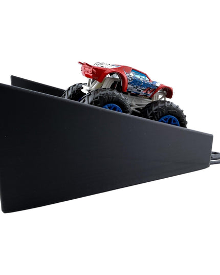 Jeff Did It! - 1/64 Scale 2 Lane Landing Ramp Monster Truck / Car Ramp - Works on Hot Track - 3D Printed - Designed and Made in America