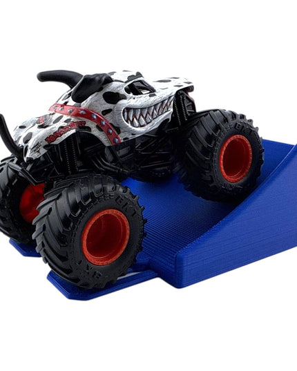 Jeff Did It! - 1/64 Scale 2 Lane Small Monster Truck / Car Ramp - Works on Hot Track - 3D Printed - Designed and Manufactured in America