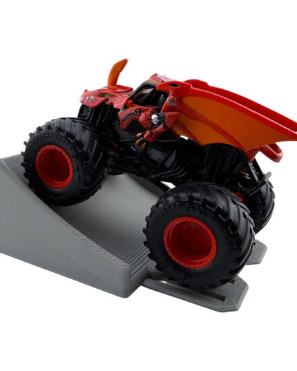 Jeff Did It! - 1/64 Scale 2 Lane Small Monster Truck / Car Ramp - Works on Hot Track - 3D Printed - Designed and Manufactured in America
