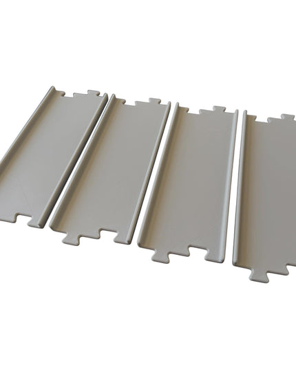 Jeff Did It - nano RC Straight 2 Lane Track Section 4 Pack  - Compatible with HPI nano, other nano RC's  and 1/64 Scale Cars Trucks