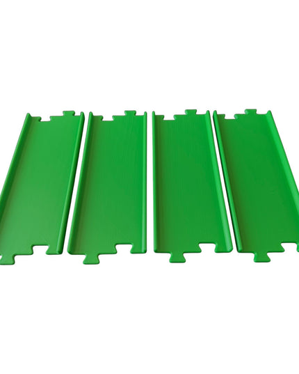 Jeff Did It - nano RC Straight 2 Lane Track Section 4 Pack  - Compatible with HPI nano, other nano RC's  and 1/64 Scale Cars Trucks
