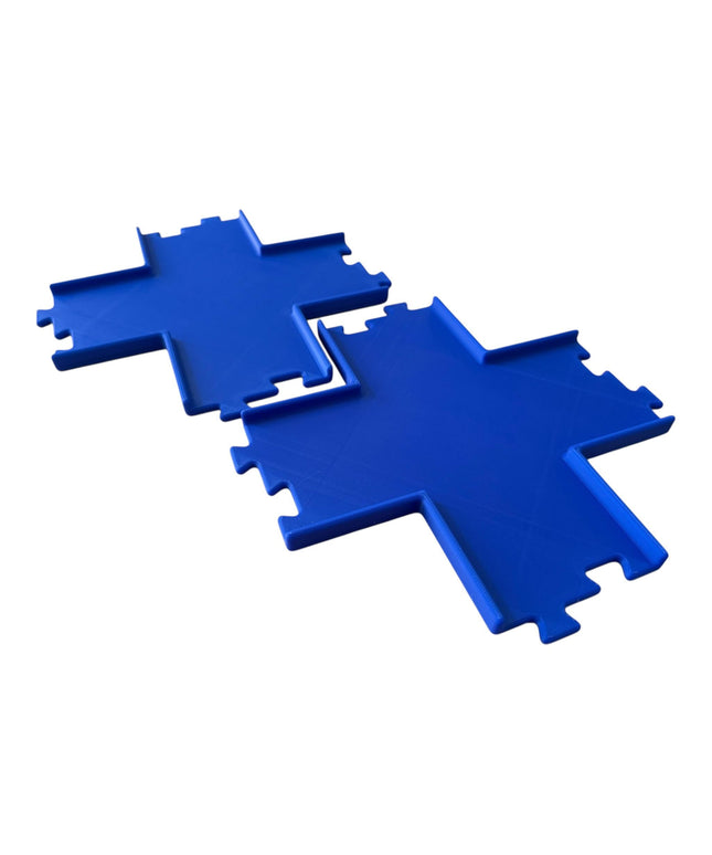 Jeff Did It - nano RC X Cross 2 Lane Track Section 2 Pack  - Compatible with HPI nano, other nano RC's  and 1/64 Scale Cars Trucks