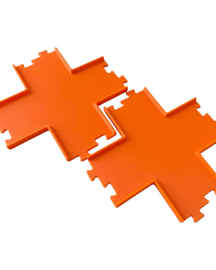 Jeff Did It - nano RC X Cross 2 Lane Track Section 2 Pack  - Compatible with HPI nano, other nano RC's  and 1/64 Scale Cars Trucks