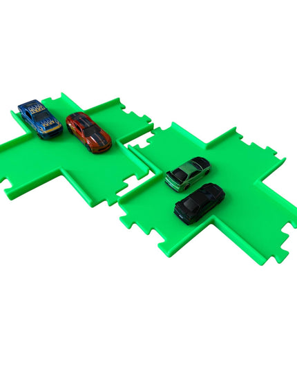 Jeff Did It - nano RC X Cross 2 Lane Track Section 2 Pack  - Compatible with HPI nano, other nano RC's  and 1/64 Scale Cars Trucks