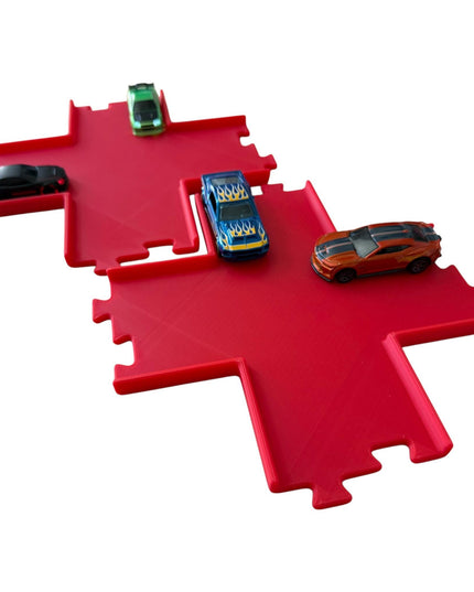 Jeff Did It - nano RC X Cross 2 Lane Track Section 2 Pack  - Compatible with HPI nano, other nano RC's  and 1/64 Scale Cars Trucks